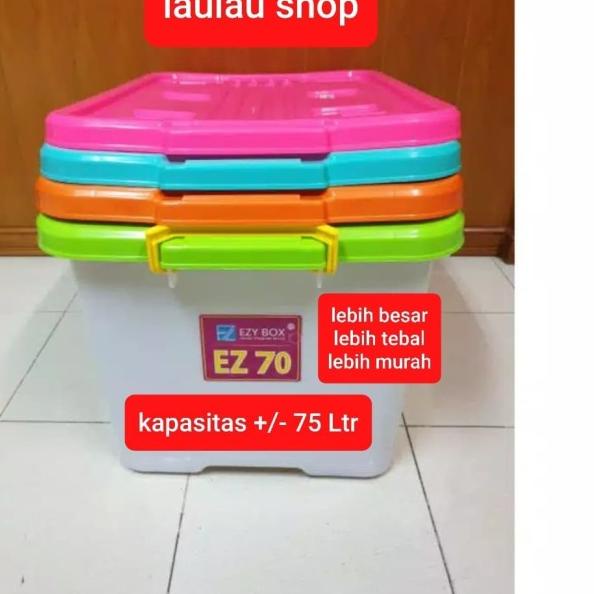 

Container Box EZY 75 Liter Dengan Roda / Kontainer Industri Real CB 70