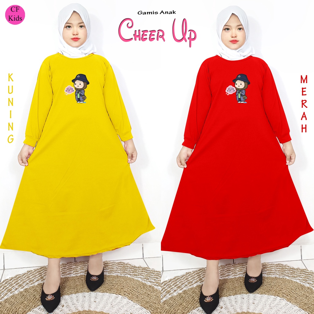 Gamis Anak Perempuan DTF Never Give Up CKids