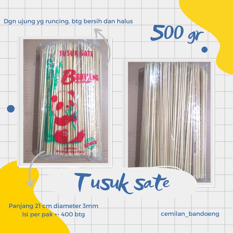 Tusuk sate / sempol / cilor  / papeda kemasan 500gr