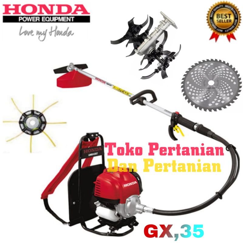 Mesin Potong Rumput HONDA 4 Tak Original dan penggembur tanah