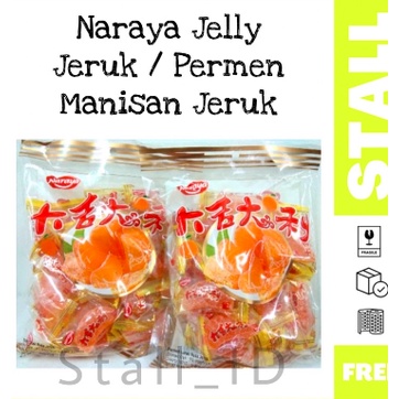 

✨Trend✔️ [ TERBARU ] Jelly Jeruk Naraya / Permen Manisan Mandarin Orange Jeli Netto - 500 G