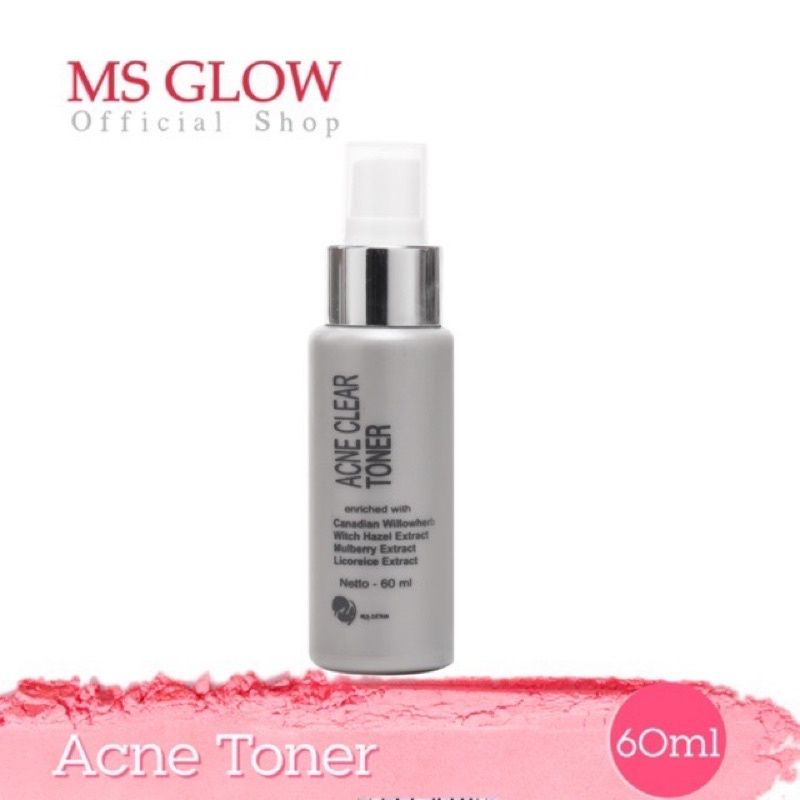 Ms Glow Toner Acne &amp; Ms Glow Toner Glowing 60ml
