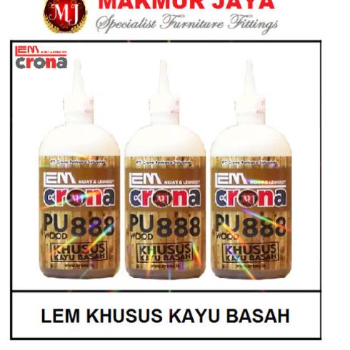 

Lem Kayu basah Crona PU Wood 888 500gram - 450gram