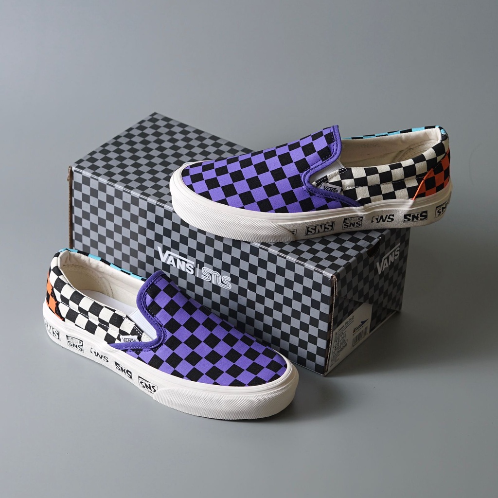 VANS SLIP-ON VAULT OG LX X SNS ELECTRIC/PURPLE ORIGINAL 100%