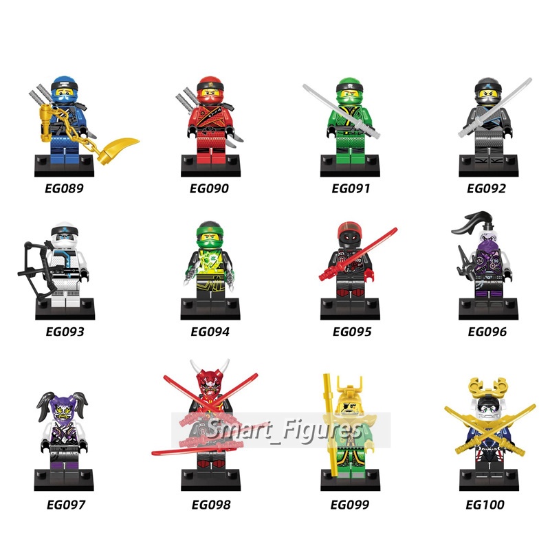 Action Figure Mini Ninjago Mr.E Ultra Violet Hutchins Samurai X Jay Walker Lloyd EG18013 Untuk Hadiah