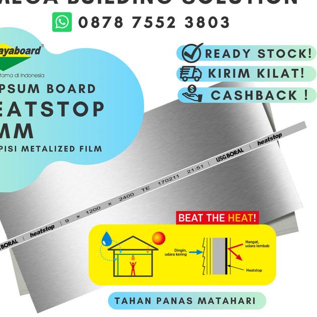 Papan Gipsum ANTI PANAS HEATSTOP 9 mm - Gypsum Jayaboard