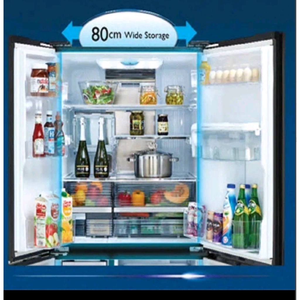 KULKAS SIDE BY SIDE SHARP 5 PINTU TYPE SJIFX 95 PDGBK