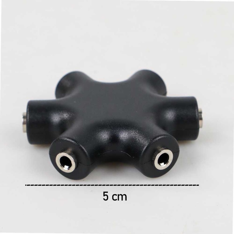kabel aux audio splitter 3,5 mm male to 5 female - jlt 108