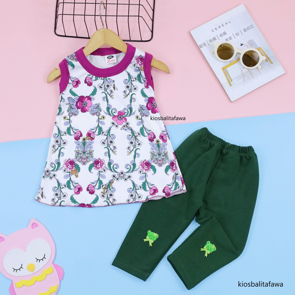 Set Sunshine uk Bayi-5 Tahun / Legging Import Polos Anak Perempuan Setelan Anak Perempuan Bayi Cewek Dress Daster Baju Tidur Murah Babycinnamon