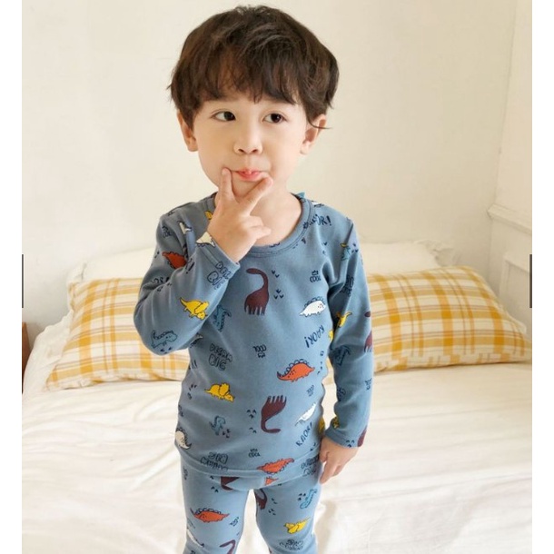 Cherry COD Setelan Baju Tidur Anak Lengan Panjang / Piyama Anak Lengan Panjang PY42