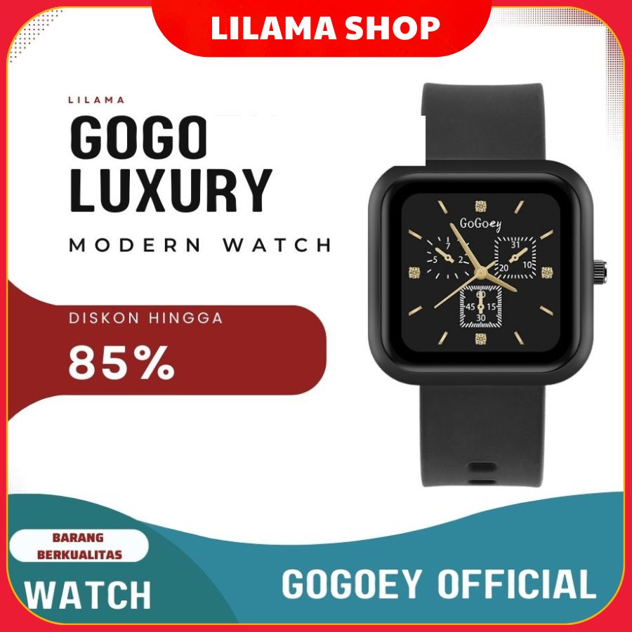 GOGOEY LUXURY WATCH Jam Tangan Wanita Pria Minerva Casual Sporty Strap Silicone Tahan Air Jam Tangan