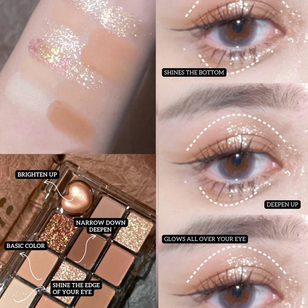 Eyeshadow Mugeleen / Eyeshadow Korea Style 12 Warna