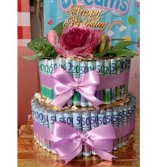 

Bouket cake uang