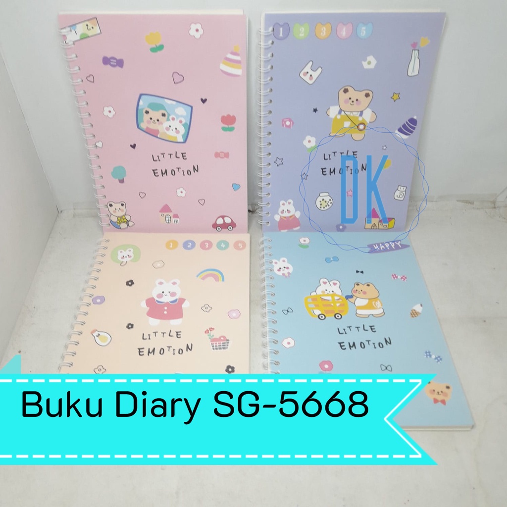 

Buku Tulis Notes Diary Ring Notebook B5 Softcover Motif SG-5668
