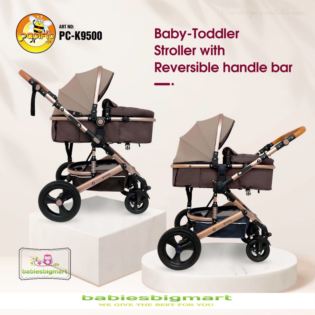 Stroller Pacific PC K 9500 Newborn Kereta Dorong Bayi Anak Hadap Depan Dan Belakang