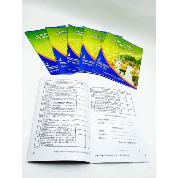 Buku Sku Siaga Pramuka 10*14cm Buku Pramuka Siaga Non Hvs Besar