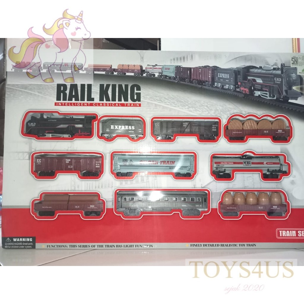 Toys4Us - Mainan Kereta Api | RAIL KING | RAILKING | Gerbong | Rel Lurus | WESEL | Rel Lengkung | Lo