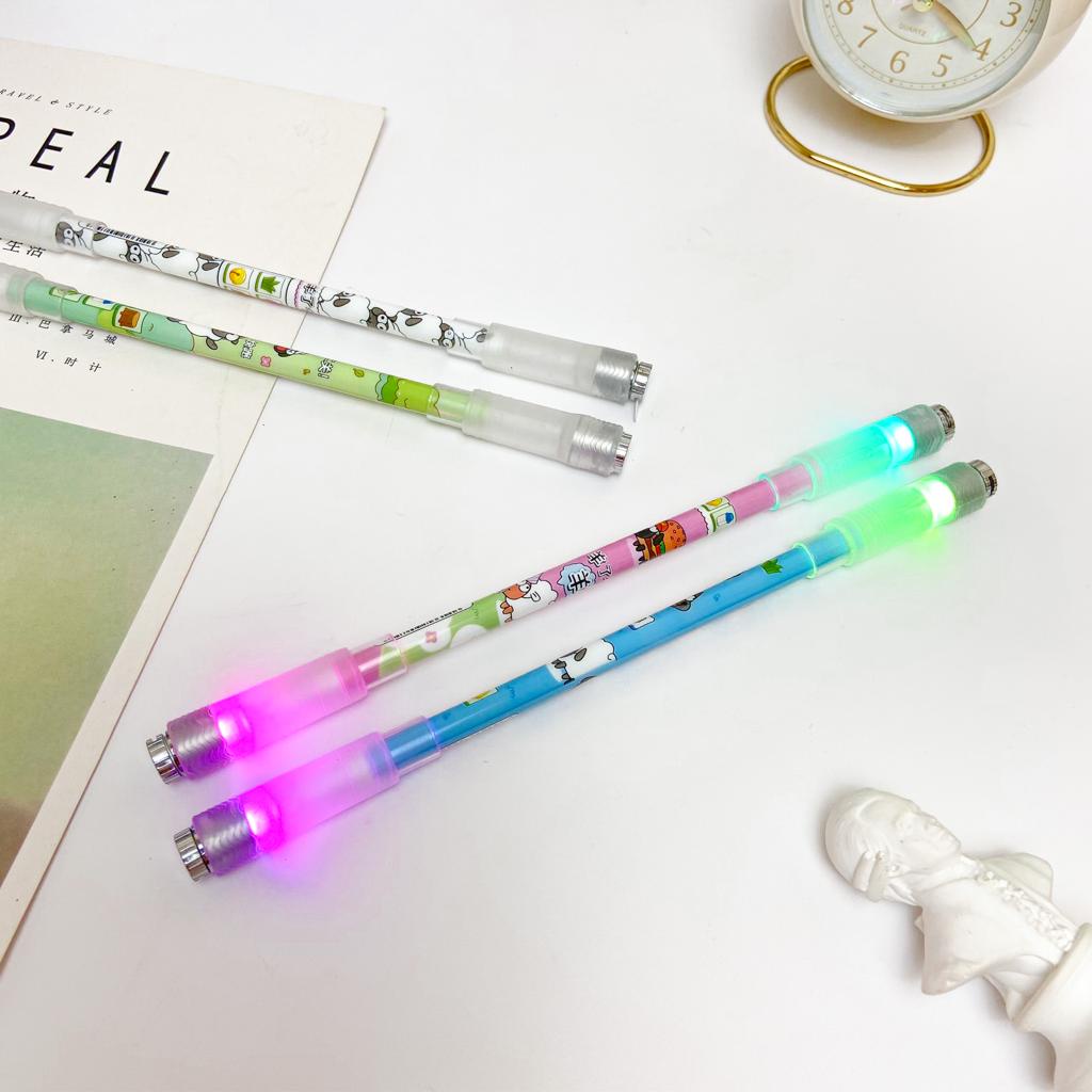 

TERMURAH!!! PEN PUTAR MAGNET LED DOMBA / PULPEN GEL TINTA HITAM, ALAT TULIS LUCU UNIK TERMURAH BISA COD