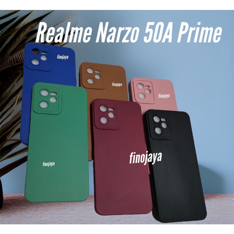 Softcase Realme Narzo 50A Prime Silikon Casing Selicon Case Macaron Pelindung Pro Camera