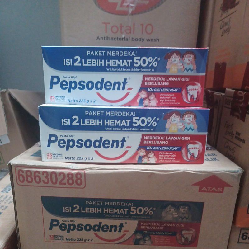 Pepsodent Pasta Gigi Berlubang 75g, 225gr