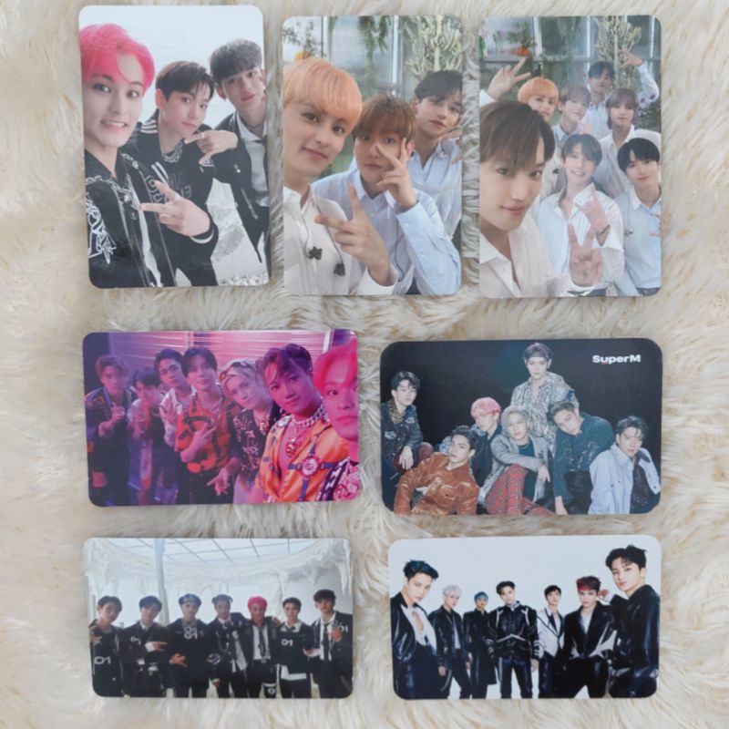 SUPERM GROUP PHOTOCARD PC BAEKHYUN KAI MARK TAEYONG TEN TAEMIN LUCAS