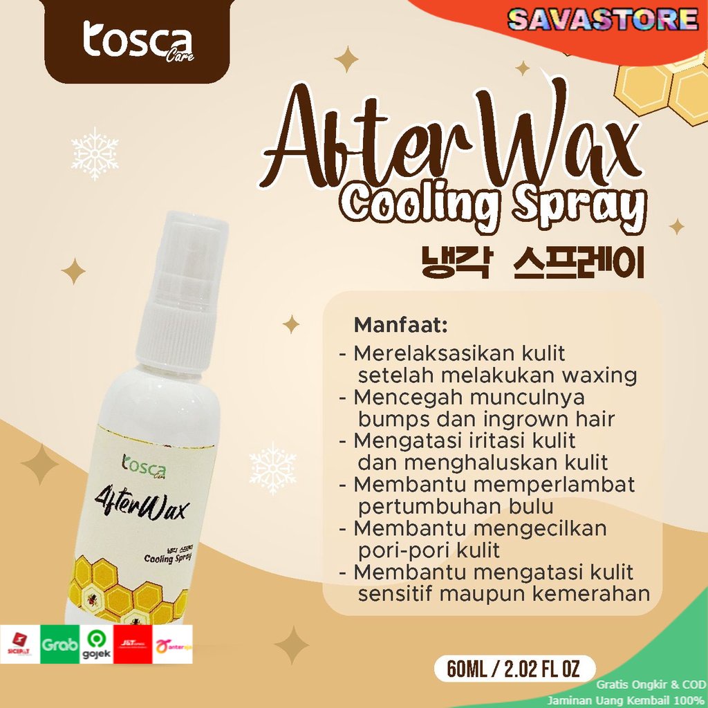 TOSCA SUGAR WAX | WAXING | PENCABUT BULU KETIAK - BULU KAKI | Wax Cooling Spray