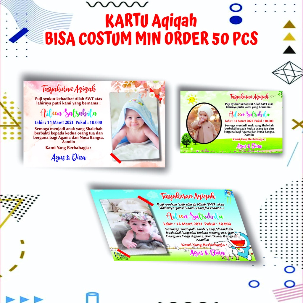 

STIKER AQIQAH, KARTU TASYAKURAN AQIQAH, STIKER, STIKER UNTUK AQIQAH BAHAN SUPER GLOSY