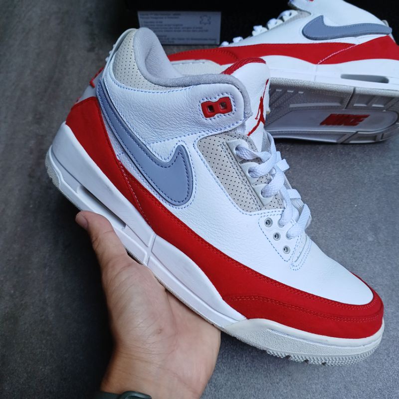 Air Jordan 3 Retro Tinker White University Red