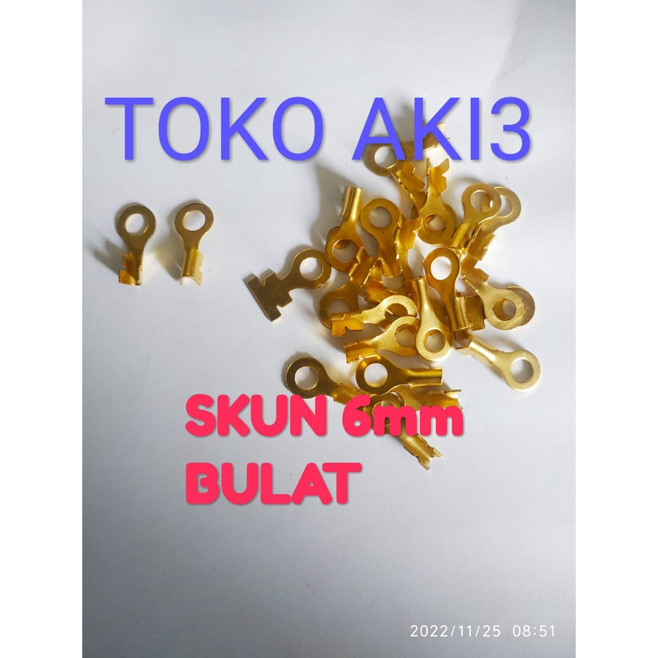 Jual Skun Bulat Mm Terminal Skun Baut Skun O Terminal O Skun Bulat Mm Skun Ring Mm Skun