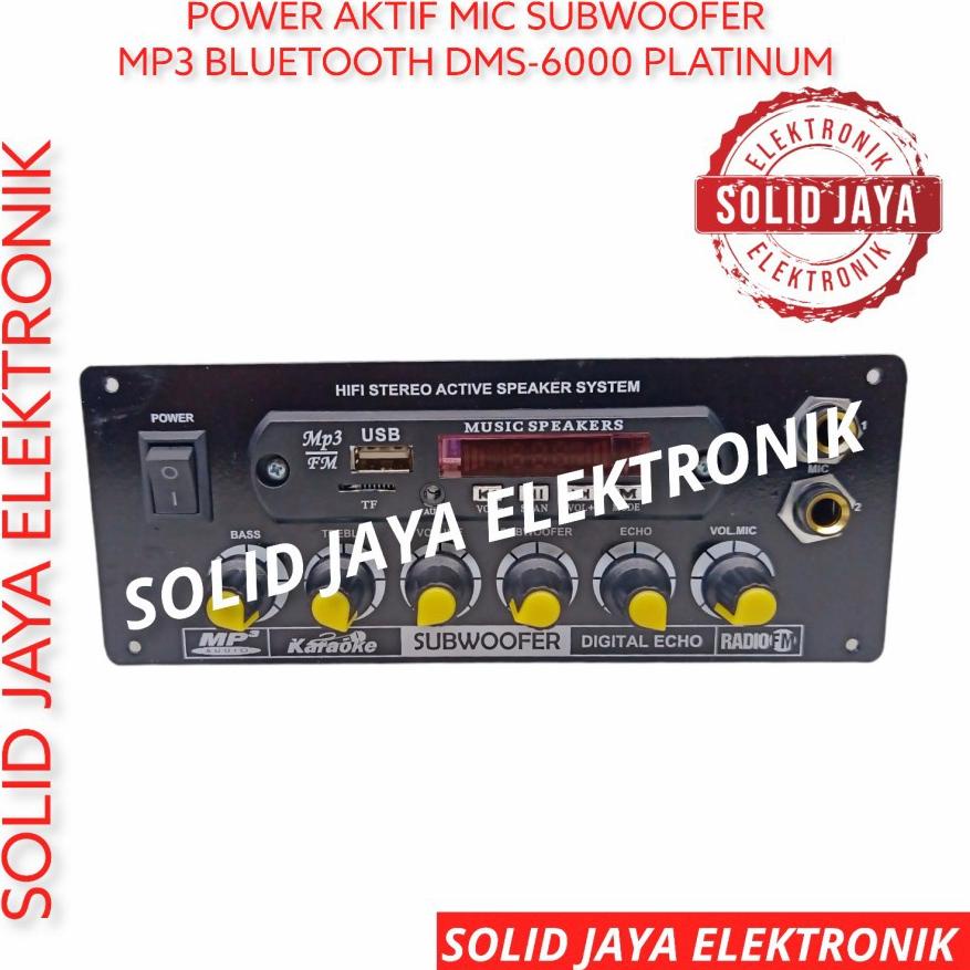 ㊔ KIT POWER SPEAKER AKTIF MP3 BLUETOOTH BT DMS 6000 DMS6000 DIGITAL KARAOKE MULTI MEDIA SPEAKERS ACT