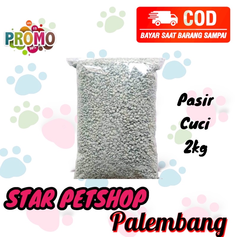 Pasir Cuci / Pasir zeloit Kucing &amp; hamster Kemasan 2kg