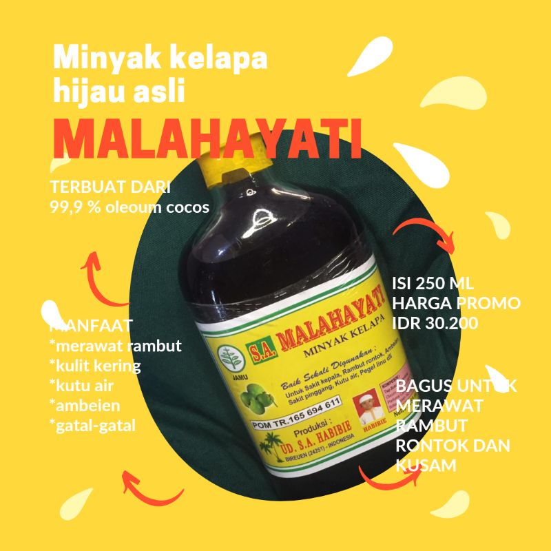 minyak kelapa hijau (malahayati)