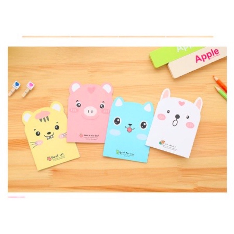 Note Book Mini Cute Animal Berkuping Buku Tulis Mini Notes Notepad Karakter Beruang