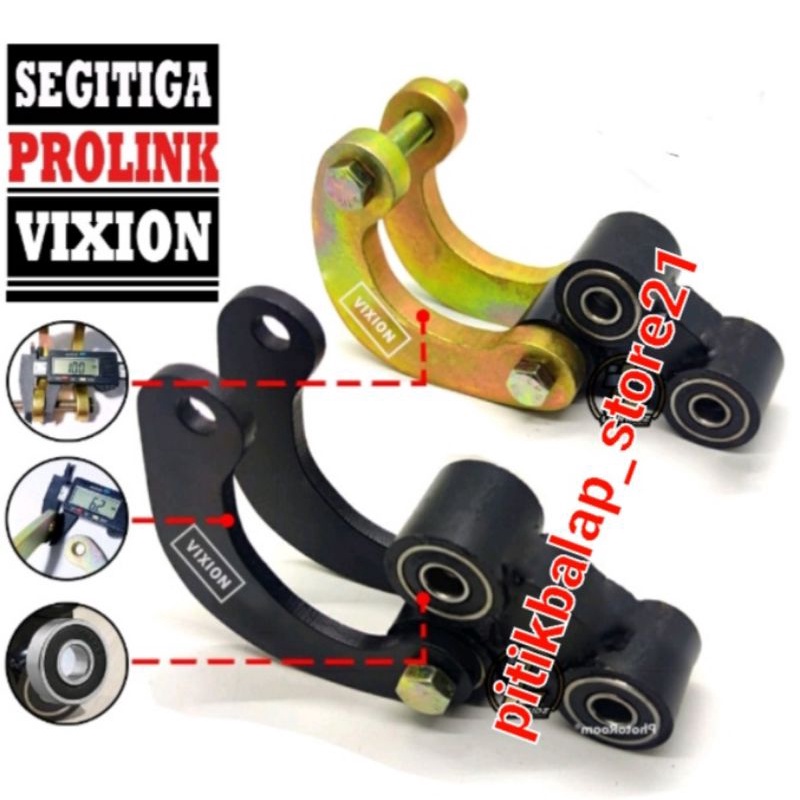 SEGITIGA PROLINK VIXION DAN BAUT PLUS CONROD PENINGGI MONOSHOCK SHOCK BELAKANG VIXION