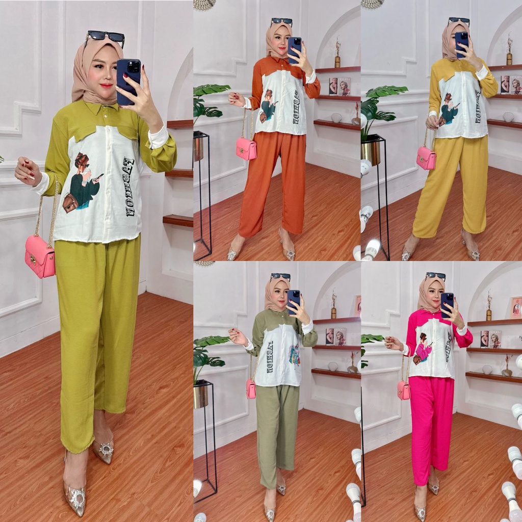 MINIGO SET CRINKLE SABLON OVERSIZE LD 110 // SETELAN POLOS SABLON // SETELAN SABLON // SETELAN VIRAL COMBET //