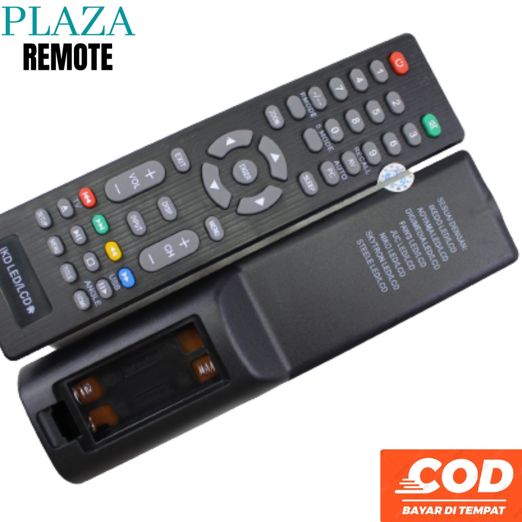 Remot / Remote IKEDO / AOYAMA / DIGIMEDIA / JUC / SKYTRON STEELE TIPE LCD/LED TANPA SETTING LANGSUNG PAKAI TERBARU