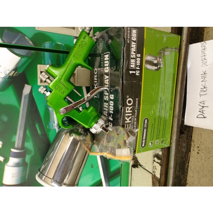 SPRAY GUN F 100 G TEKIRO SEMPROTAN CAT TABUNG ATAS TEKIRO