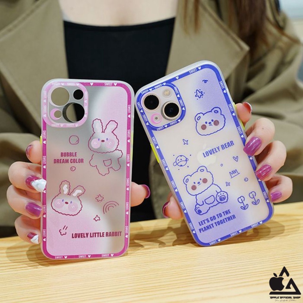 Softcase Motif LUCU Kartun DISNEY iPhone 13 PRO MAX 12 PRO MAX 11 PRO MAX XR X XS Max 7 7+ 8 8+ SE 2 3 With Camera Pelindung Kamera PROTECT Soft Case Cartoon Silikon Jelly Clear