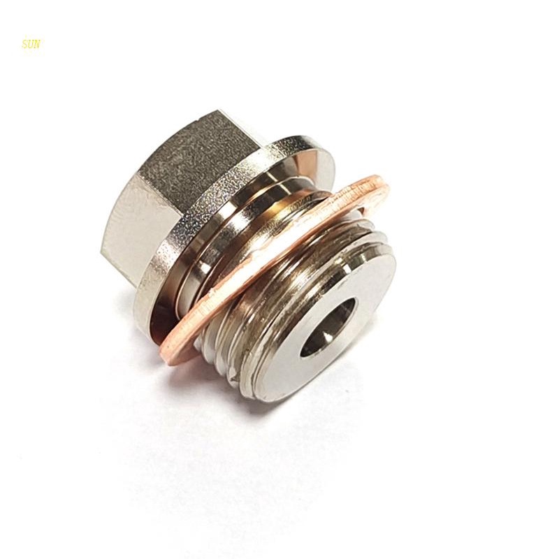 Sun Adapter Pengukur Tekanan Suhu 1 / 8 &quot;NPT Ke M18x1.5 Male M14 2267 Hex Nipples