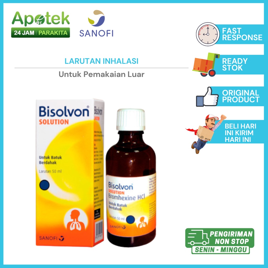 Bisolvon Solution/ Larutan Inhalasi Uap Untuk Batuk Berdahak