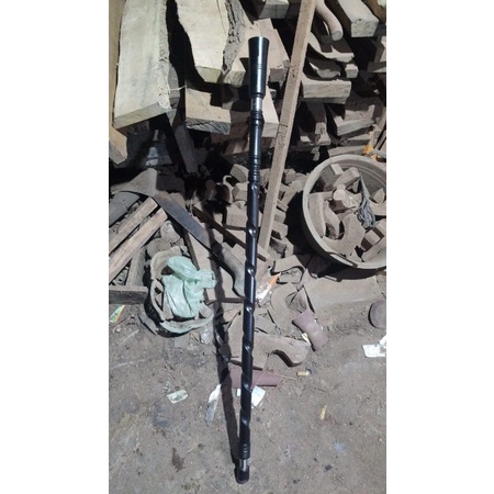 tongkat jalan kayu galih kelor hitam antik unik