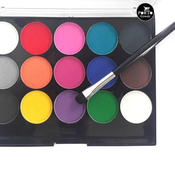 

Professional Body Art Face And Painting Kit 15 Color Set + 1 Brush