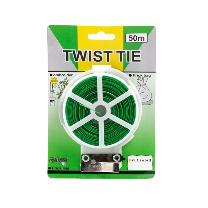 Twist Tie Gardening Pengikat Kabel DLL Panjang 50 Meter