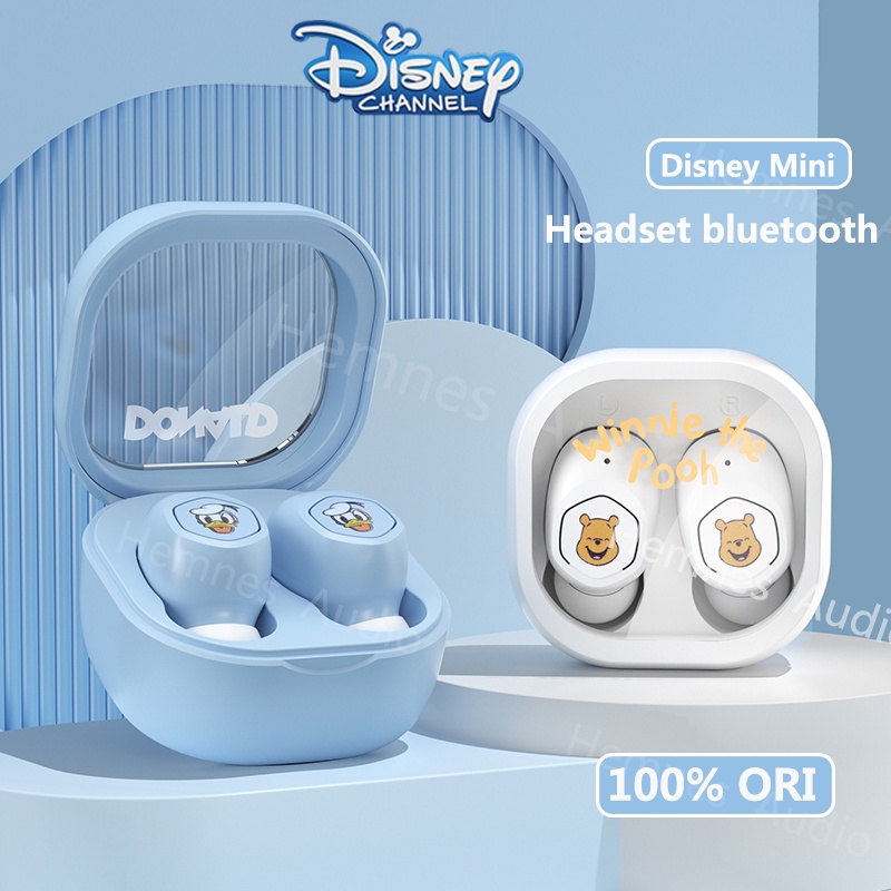 100% Ori Disney Headset Bluetooth 5.3 Kartun Mini TWS Earphone with Mikrofon  HIFI Stereo Earbuds untuk Android IOS