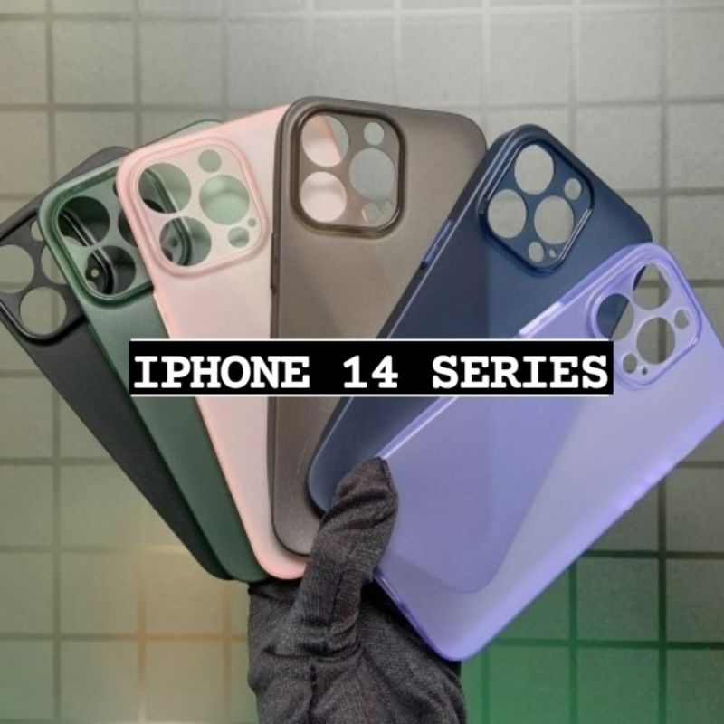 IPHONE 14 PRO MAX 14 PRO 14 Silikon Soft Case Matte Ultrathin Tipis Bening 0.3mm