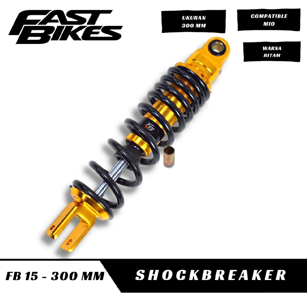 Shockbreaker Belakang Matic Fast Bikes Z-Series 300MM Beat Vario Scoopy Spacy mio xeon fino genio