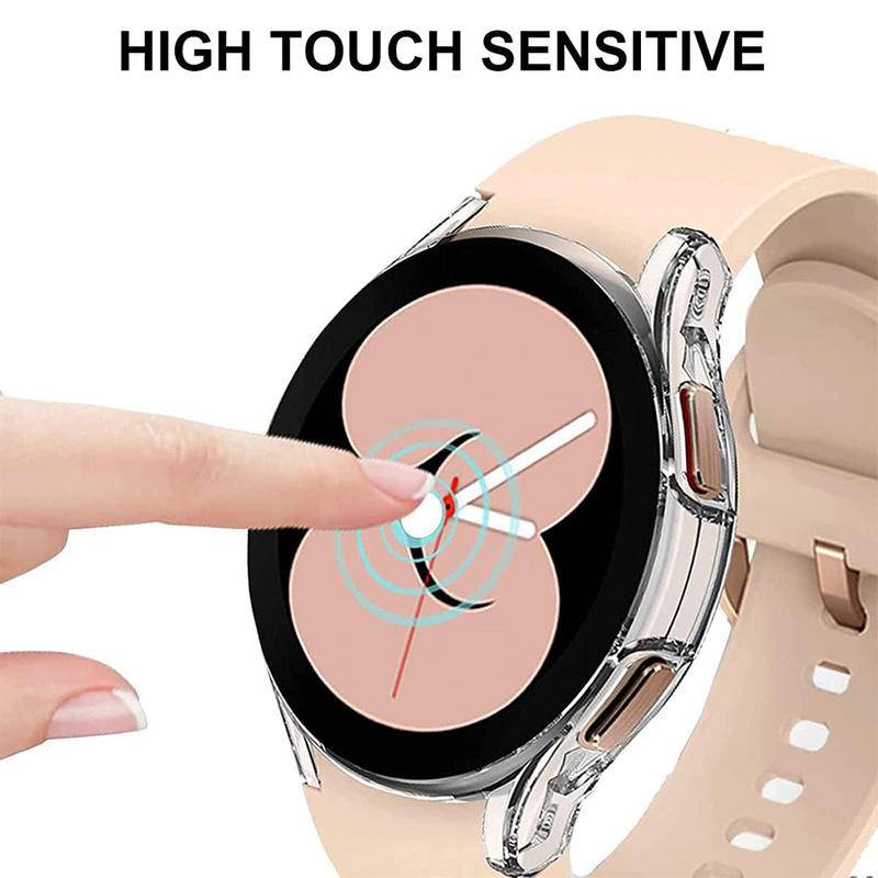 Case Pelindung Layar Bahan Silikon TPU Bumper Ukuran 40mm 44mm 45mm Untuk Samsung Galaxy Watch 5 Pro