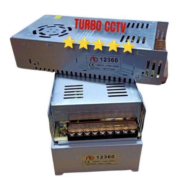 Adaptor 12V 30A Power Supply Switching LED Jaring 30 Ampere 12 Volt DC