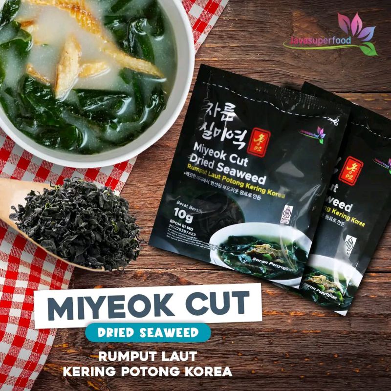 

Dried Seaweed Rumput Laut Kering Korea / Wakame / Miyeok / Miso Soup 50g