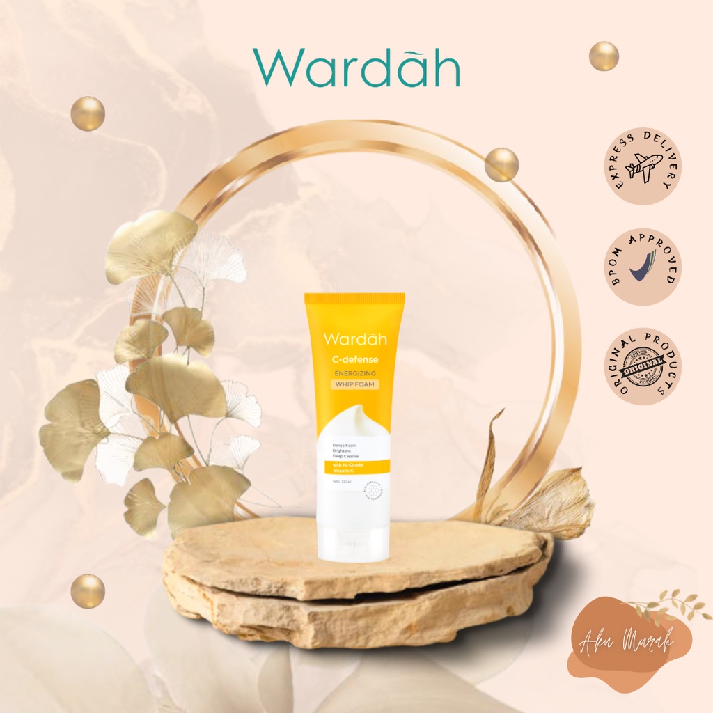 ✨ AKU MURAH ✨ Wardah C-Defense Energizing WHIP Foam / Pembersih Wajah dengan HiGrade Vitamin C